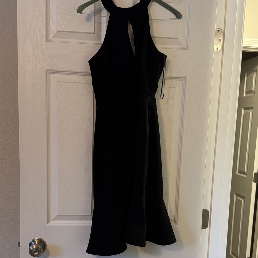 Adelyn Rae Black Backless Dress